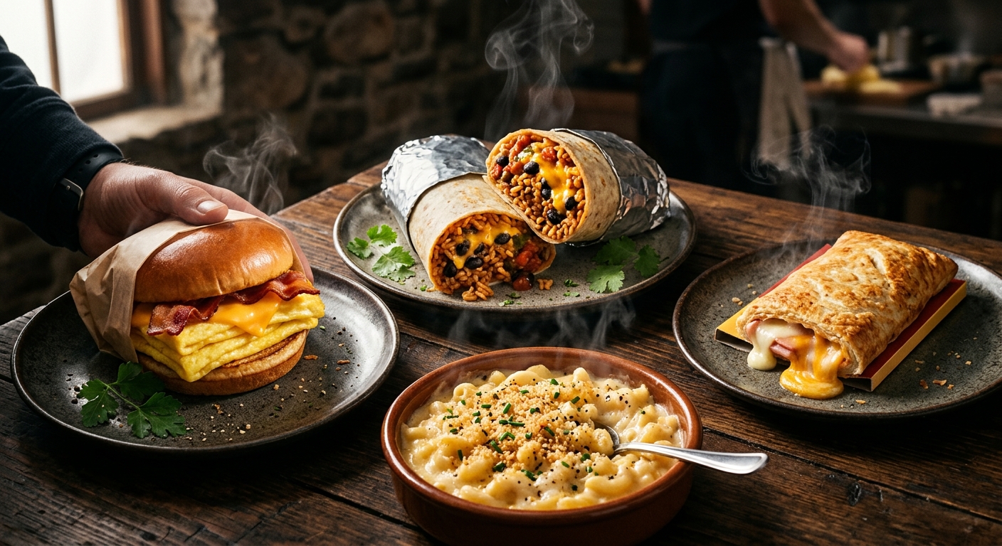 Heated frozen meals